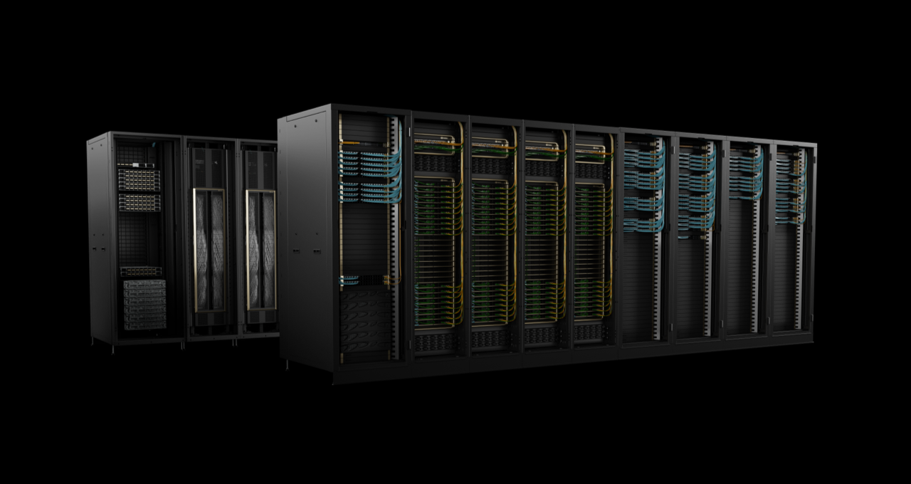 NVIDIA DGX SuperPOD with DGX GB200 systems — official NVIDIA media image